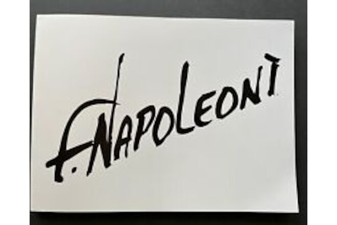 Fabio Napoleoni Art Book 2017 Signed w/ Doodle