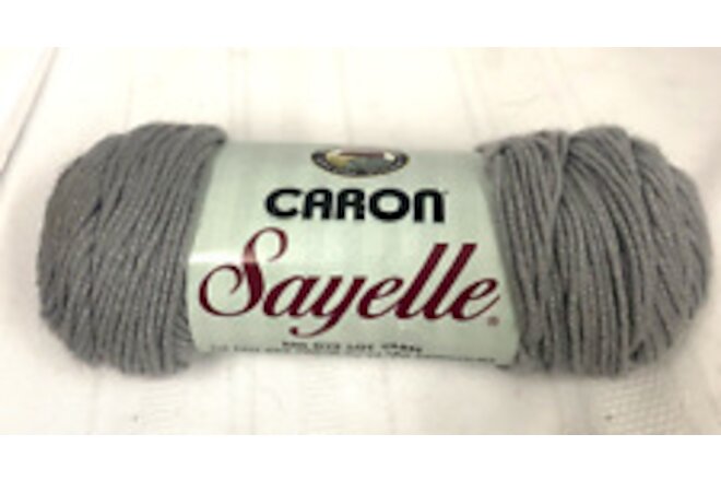 Vintage New~ Caron Sayelle Yarn~ STEEL GREY #365 ~ 100% Acrylic 3.5oz