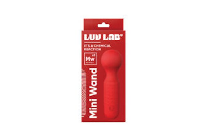 Luv Inc Mw65 Mini Wand Rechargeable Flexible Silicone Vibrator Red