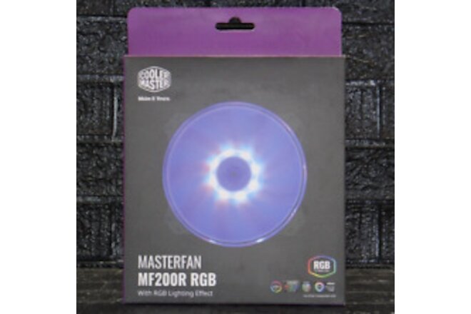 Cooler Master MF200R RGB 200mm Hybrid Silent High Air Flow Case Fan