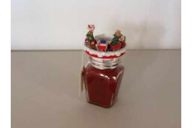 Fruit Bouquet scented candle with toymaker candle topper vintage Home Interiors