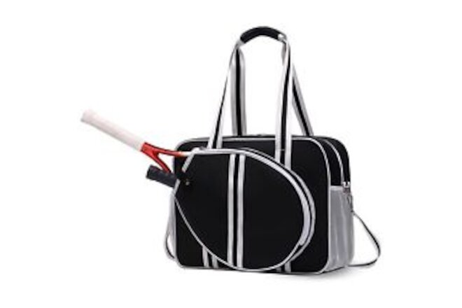 Pickleball Bag, Tennis Bag, Tennis Racket Shoulder Bag, Large Tennis Tote Bag...