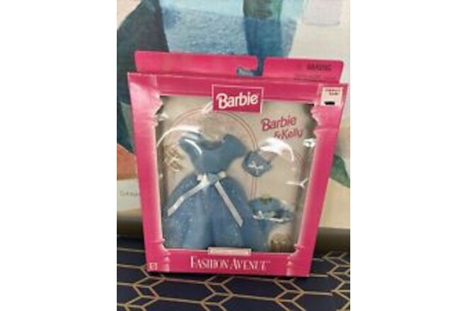 Barbie Fashion Avenue Barbie & Kelly Matchin' Styles Blue Party Dresses 18111