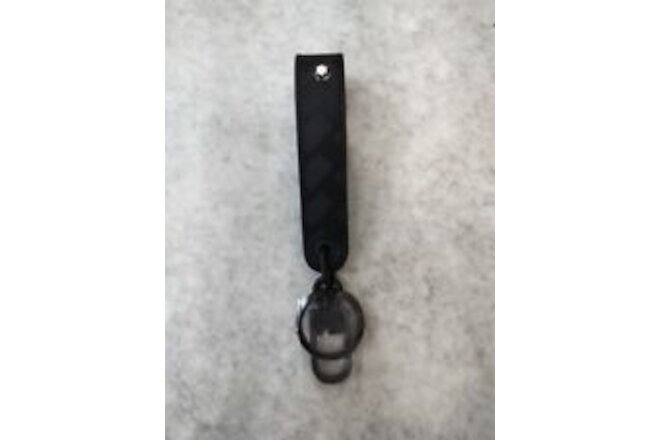 Montblanc Extreme 3.0 Key Fob Black Leather Keychain With Accessory Hook 129983