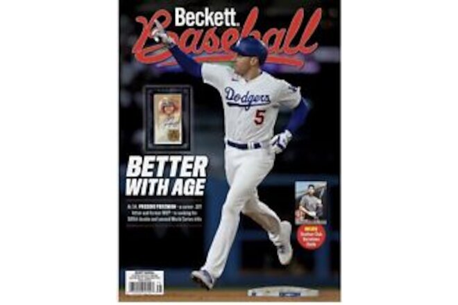 New April 2024 Beckett Baseball Card Price Guide Magazine Freddie Freeman AAB36