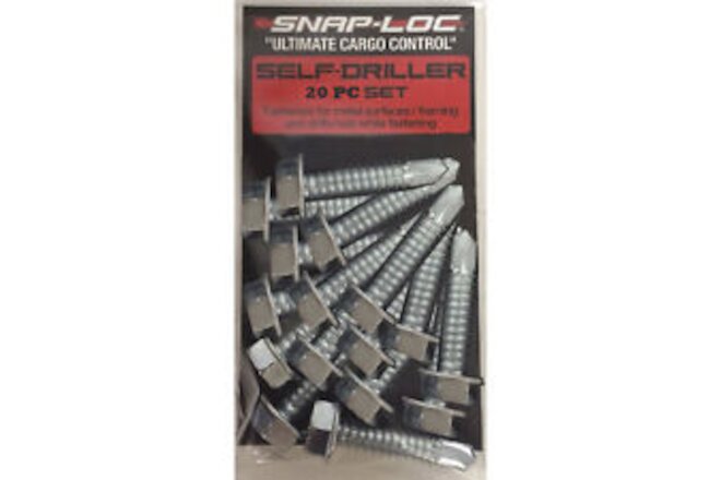 Snap-Loc E-Track Self-Drilling Screws, 20-Pc., 1/4in. x 1 1/4in., Model#