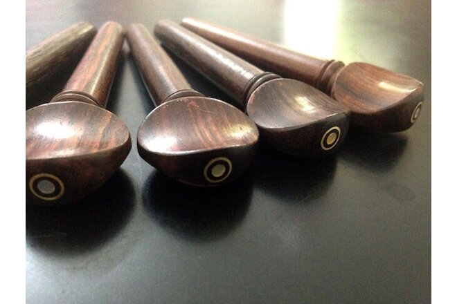 Oud Pegs Rosewood Swiss Models A quality with Persian Eye 55/9/7 mm 12 pcs Lot