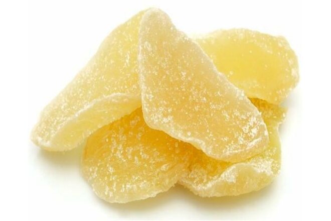 CRYSTALLIZED GINGER CANDY SLICES SPICY SWEET FLAVOR 5 LB BAG & FREE SHIPPING