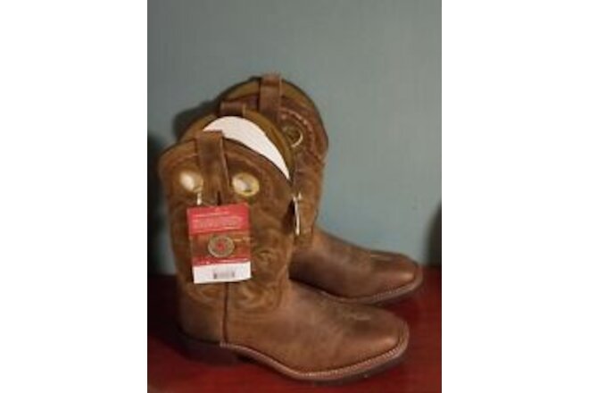 Men's Laredo Western Boots  Distressed Tan model:7812 Kane Square Toe Size 8 D