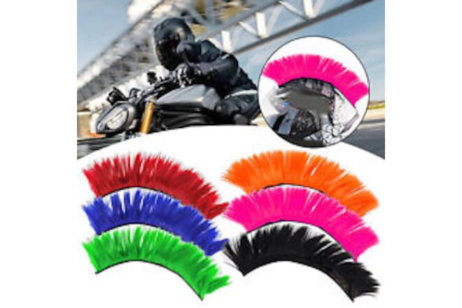 Helmet Mohawk Cuttable Stable Tear Resistant Helmet Wig Sticker Fastener Tape xy