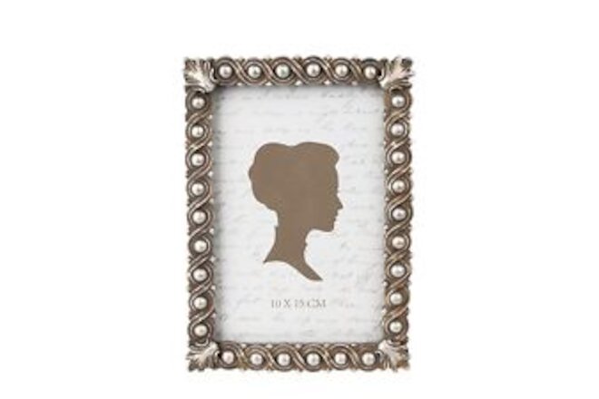 4x6 Inch Vintage Picture Frame, Elegant Luxury Antique Photo Frames with Glas...