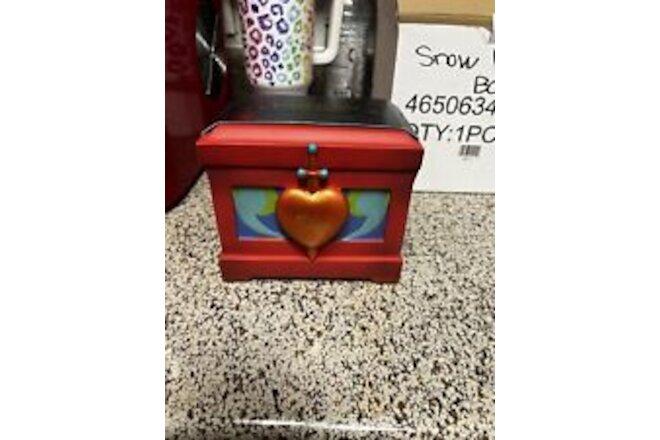 Disney Store Evil QueenHeart Box Jeweled Poison Apple Ornament 2017 NEW In Box