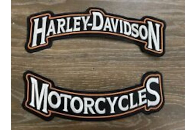 Harley Rocker Patches 12" Large Embroidered Motorcycle Vest/Jacket Patch Iron On