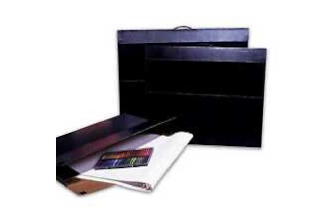 Flipside Art Portfolio Storage Case, Corrugated, 20 x 26 Inches, Black