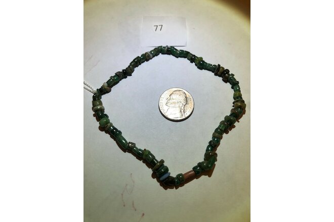 Pre Columbian Mayan Authentic Jade Beads  (I00 PIECE bundle) 2-6 MM Tomb Find