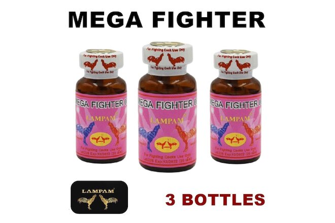3x Vitamin Lampam Mega Fighter 007 Supplementary Thai Rooter Nourish Wing Muscle