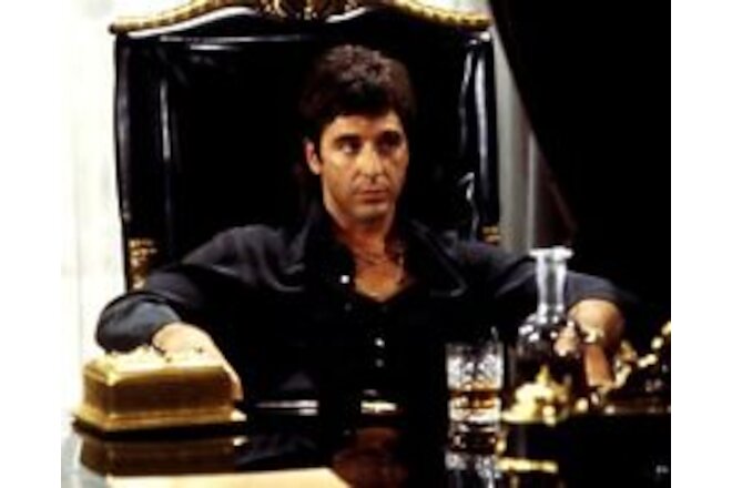 Al Pacino as Tony Montana seated at his desk Scarface 24x30 Poster