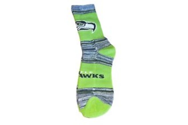 Seattle Seahawks NFL  Adult Socks 1 Pair Large 8-13 Unisex Navy Green White