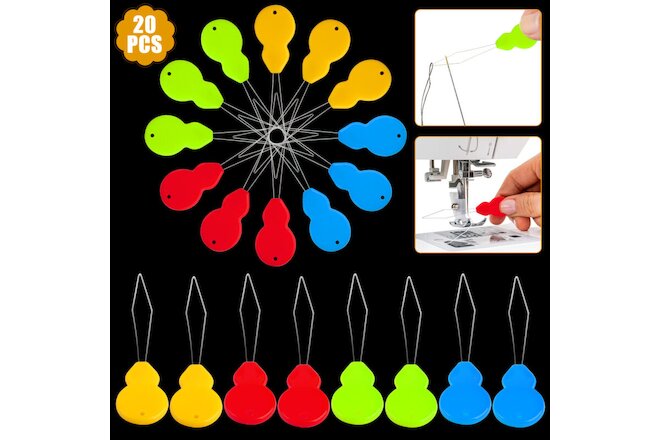20PCS Needle Threader Hand Machine Sewing DIY Simple Craft Threading Guide Tools