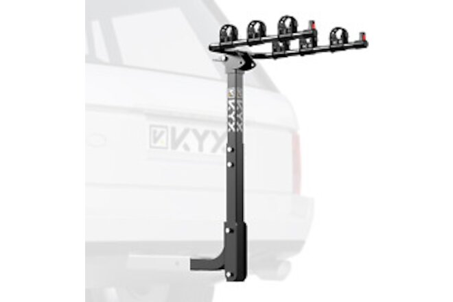 KYX 4-Bike Car Hitch Racks for 2 in. Hitch with Foldable Arms Sturdy Metallic