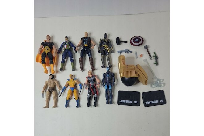 Marvel Universe 3.75" Figure Lot Wolverine Weapon X Thor Ronin Hyperion Legends