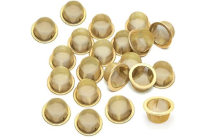 20 Pack Brass Pipe Screens 1/2 Inch Metal Bowl Screen for Pipes