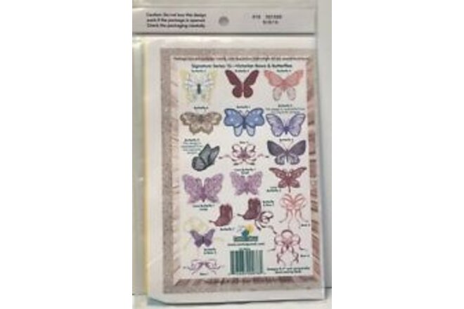 Cactus Punch Embroidery Card CD Multi Format Signature Series Butterflies Bows