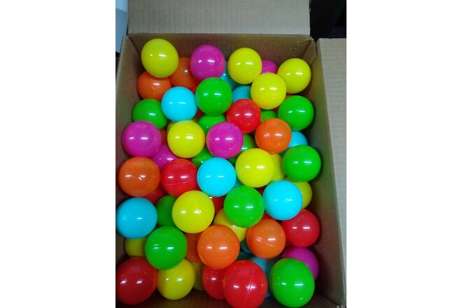 12-pk Soft Plastic Baby Kids Bounce House Pit Balls Crush Proof ~2.3" USA STOCK