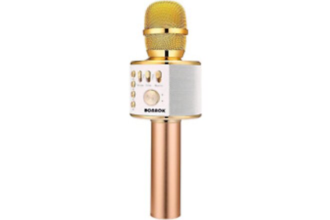 Wireless Bluetooth Karaoke Microphone, 3-In-1 Portable Handheld Mic Speaker