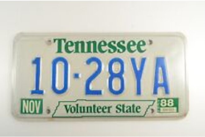 1983 Tennessee Blount County Volunteer State License Plate - 1988 Decal
