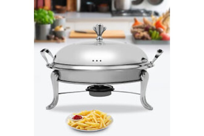 Chafer Chafing Dish Set Buffet Catering Food Warmer & Lid Silver Stainless Steel