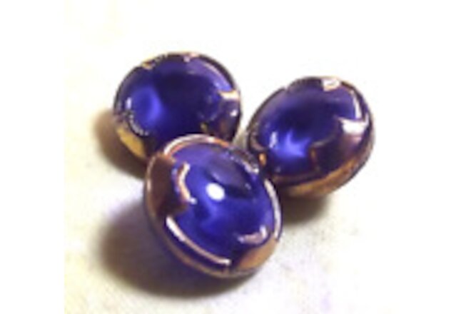 Vintage Blue Moonglow Button (2301)