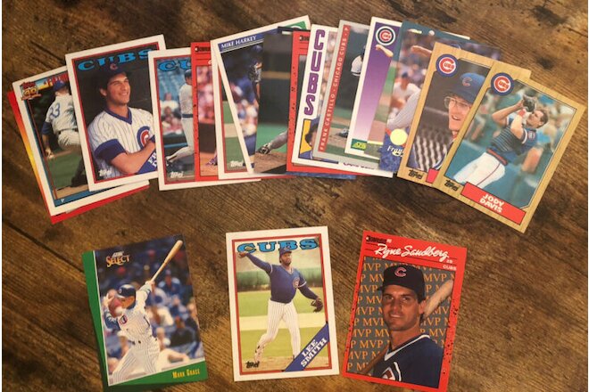 CHICAGO CUBS Vintage and modern cards lot (185 cards)