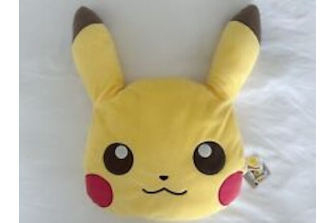Pikachu Face Plush Cushion Banpresto Pokemon Life Imported from Japan