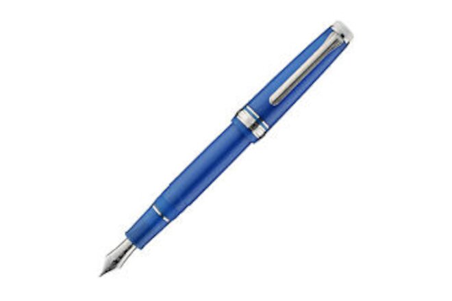 Sailor Pro Gear Slim Fountain Pen in Blue Cobra RS Special Edition - NEW in Box