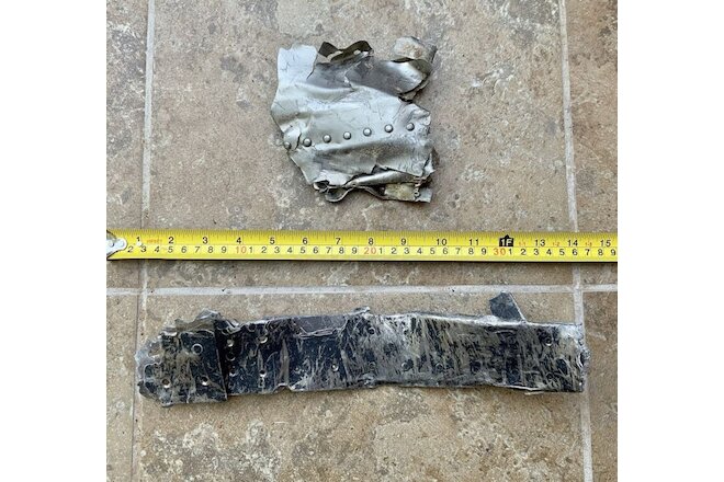 Lot 895 - SR-71  Titanium Hull Relic Parts recovered from the crash of  61-7970