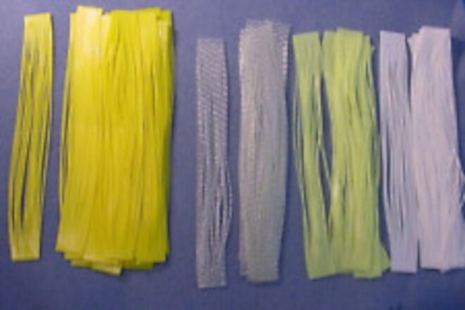40 ~ Tabs Big Strike Silicone Skirt Material Mixed Colors -See Item Description.