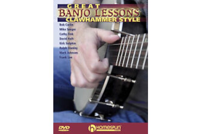 Great Banjo Lessons Clawhammer Style Learn How to Play Homespun Video DVD