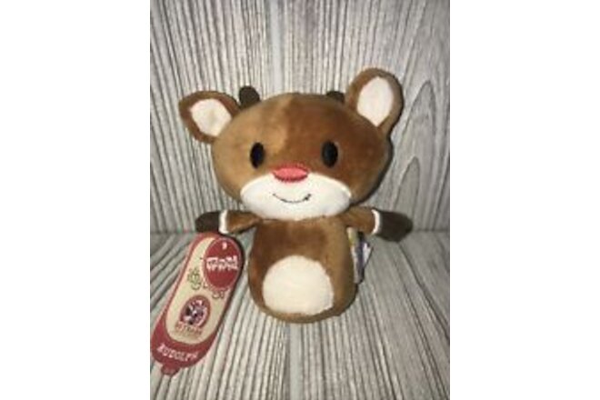 Hallmark Itty Bittys ~ RUDOLPH THE RED NOSE REINDEER ~ Toys for Tots Plush ~ NWT