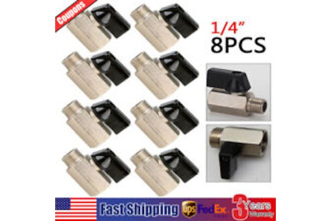 8x 1/4" Carpet Cleaning Shut-off Valve for Truck Mount & Portable Extractors New