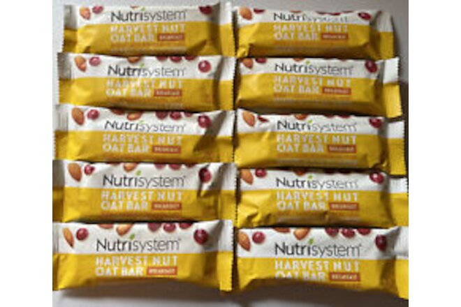 💕10 Nutrisystem BREAKFAST Harvest Nut Oat Bar BEST BY:  August 2024