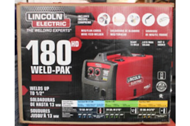Lincoln Electric Weld-Pak 180 Amp MIG Flux-Core Wire Feed Welder, 230V  🟢