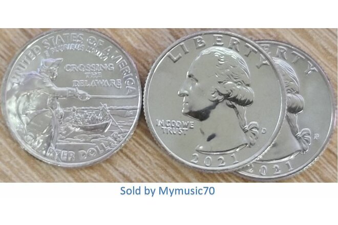 2021 P+D General George Washington Crossing the Delaware Quarter **ON HAND**
