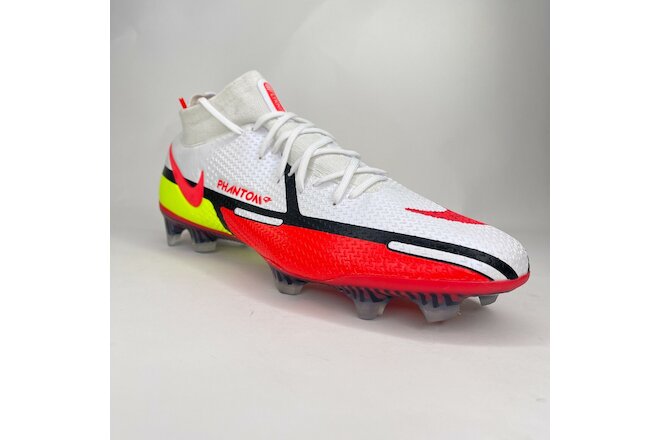 Nike Mens Phantom GT2 Elite DF FG White Volt Crimson Soccer  Size 12 CZ9889-167