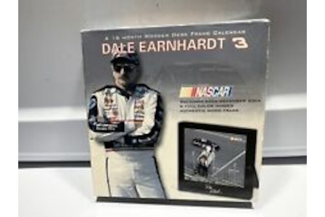 Nascar Dale Earnhardt 16-mo Wooden Desk Frame Calendar - Factory Sealed
