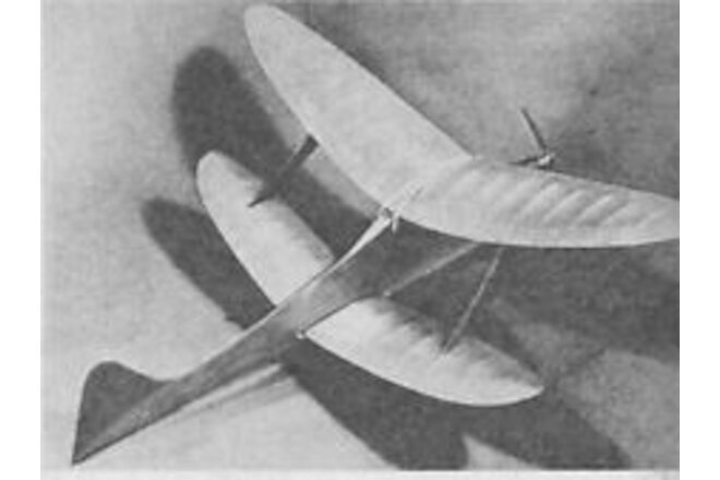 Alkie II FF Biplane 29" Wingspan R/C Model Airplane Printed Plans &Templates
