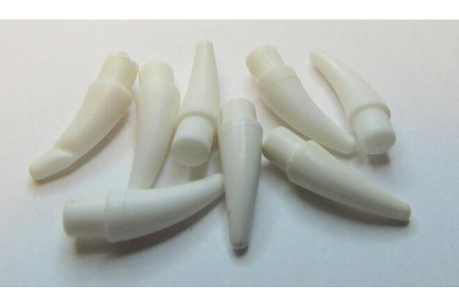 53541 LEGO Parts~(8) Barb / Claw / Horn - Small 53541 WHITE