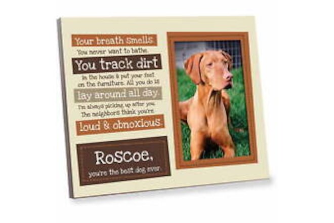A Dog's List Personalized Brown Frame - Pet Gift Frame