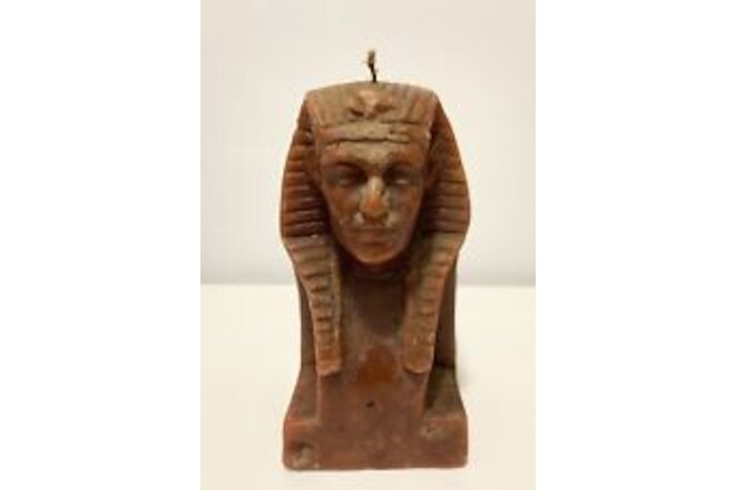 Rare Vintage Egyptian Pharaoh Candle - 8 in. Tall