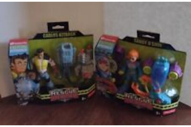 Fisher Price Rescue Heroes Carlos Kitbash & Sandy O'Shin Action Figures YouTube
